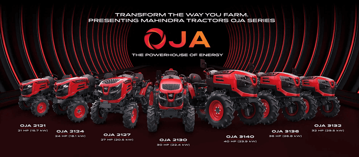 Mahindra launches 7 lightweight OJA 4WD tractors for Indian farmers